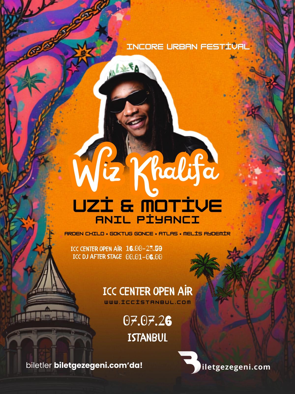 Wiz Khalifa İstanbul afişi
